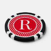Standarder Anfangsbuchstabe Polka Dot Pokerchips (Einzeln)
