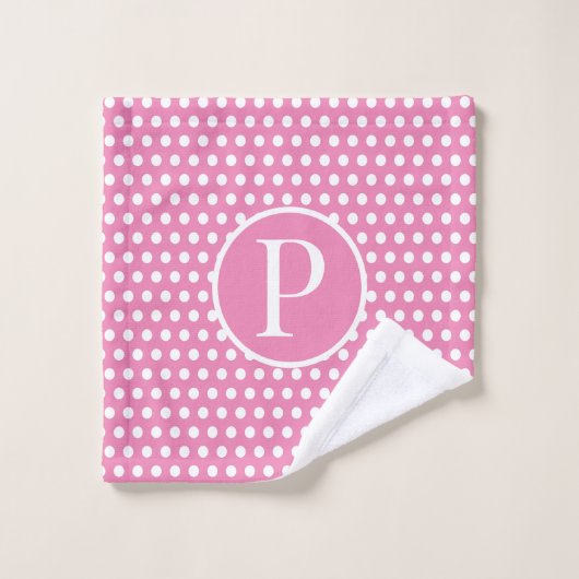 Standarder Anfangsbuchstabe Polka Dot Waschlappen (Waschlappen)
