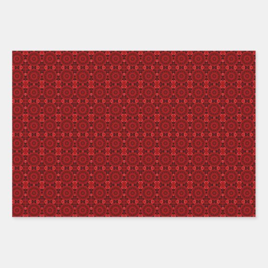 Standardgeometrie mit Scarlet rot Geschenkpapier Set (Vorderseite 3)