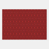 Standardgeometrie mit Scarlet rot Geschenkpapier Set (Vorderseite)