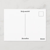 Standardgröße Postkarte (Rückseite)
