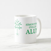 Standardgröße "SRC-Alum"-Tasse mit grüner Sapling Kaffeetasse (VorderseiteRechts)