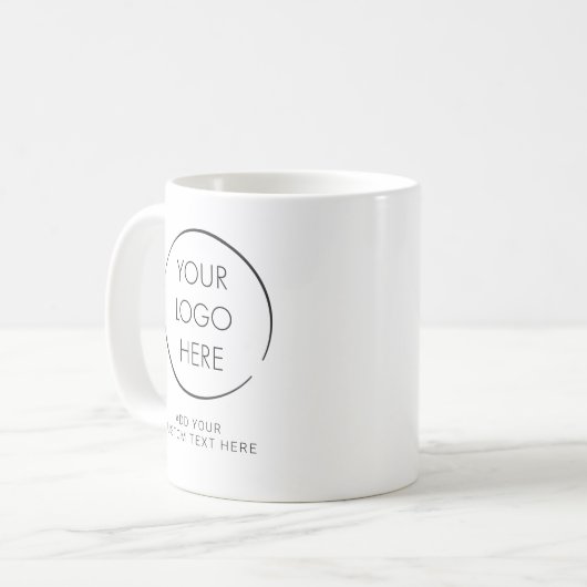 Standardlogos, für Unternehmen oder Marketing Kaffeetasse (Vorderseite Links)