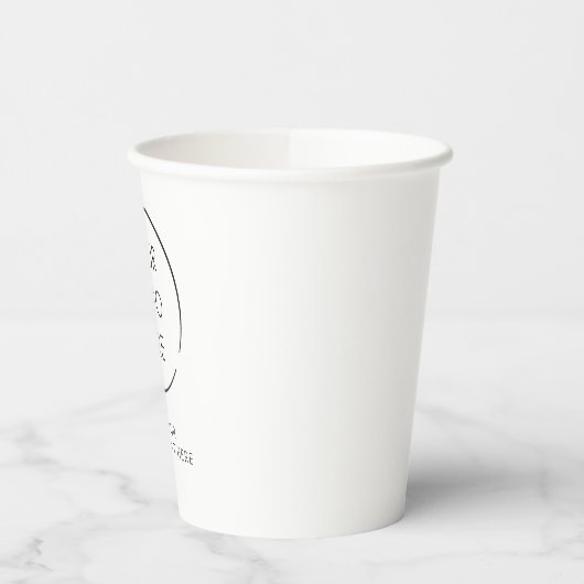 Standardlogos, für Unternehmen oder Marketing Pappbecher (Links)