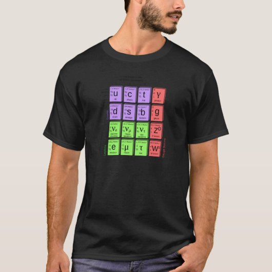 Standardmodell der Elementarteilchen T-Shirt (Vorderseite)