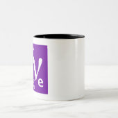 Standardmodell (Elektron Neutrino) Zweifarbige Tasse (Mittel)