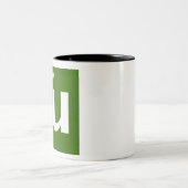 Standardmodell (herauf Quark) Zweifarbige Tasse (Mittel)