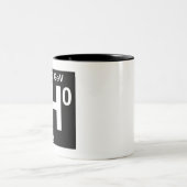 Standardmodell (Higgs Boson) Zweifarbige Tasse (Mittel)