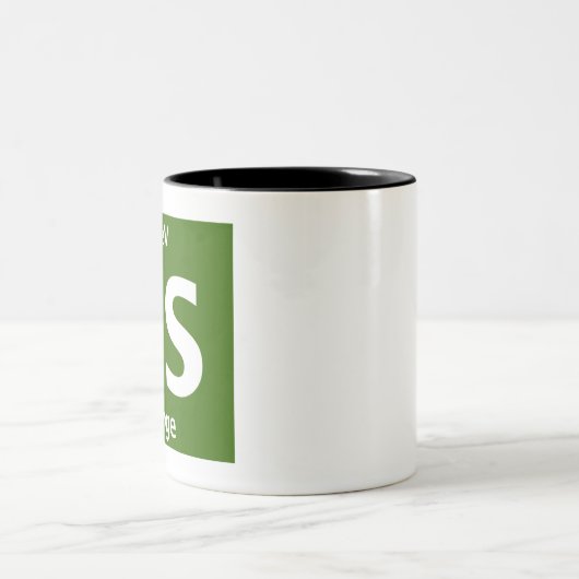 Standardmodell (merkwürdiger Quark) Zweifarbige Tasse (Mittel)