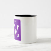 Standardmodell (muon Neutrino) Zweifarbige Tasse (Mittel)