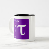 Standardmodell (tau) zweifarbige tasse (Vorderseite Links)