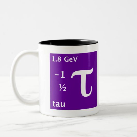 Standardmodell (tau) zweifarbige tasse (Links)