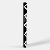 Standardmuster für Schwarz und Weiß-Quatrefolien Case-Mate iPhone Hülle (Rückseite / Rechts)