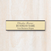 Standardnamensplatte für Künstler Türschild (Vorderseite )