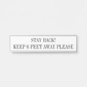 Standardnamensplatte für Künstler Türschild (Vorderseite )