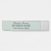 Standardnamensplatte für Künstler Türschild (Vorderseite )