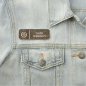 Standardpersonal für moderne Firmenlogos Namensschild (Beispiel)