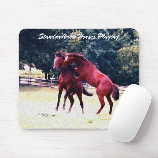 Standardpferde bei Mousepad (Mit Mouse)