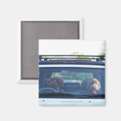 Standardpoodle 4 magnet (Vorderseite/Rückseite)