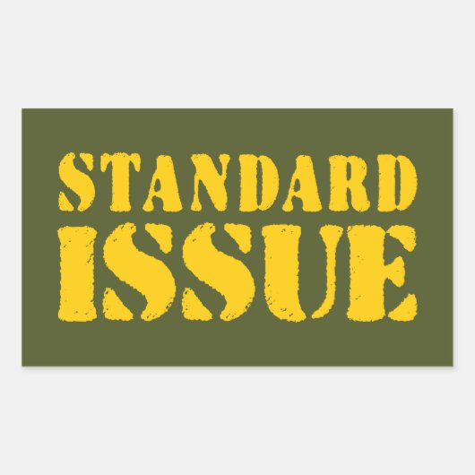 STANDARDPROBLEME RECHTECKIGER AUFKLEBER (Vorderseite)