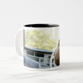 Standardpudel 3 zweifarbige tasse (Vorderseite Links)