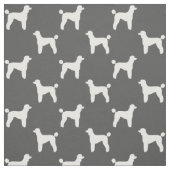 Standardpudel-HundeSilhouette-Muster Stoff (Muster)