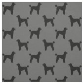 Standardpudel-HundeSilhouette-Muster Stoff (Muster)