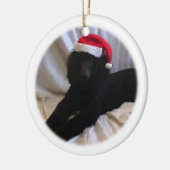 Standardpudel Keramikornament (Links)