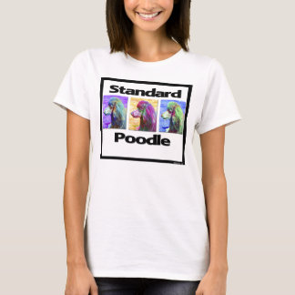 Standardpudel-Pop-Kunst T-Shirt