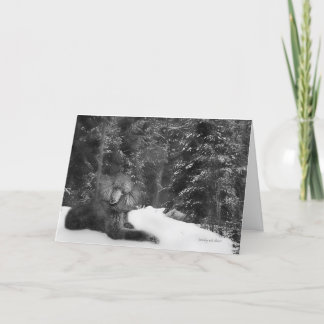 Standardpudelkarte Feiertagskarte