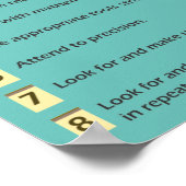 Standards für das Poster mathematischer Praktiken (Ecke)