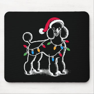 Standards Poodle Weihnachtsbeleuchtung Weihnachtsm Mousepad
