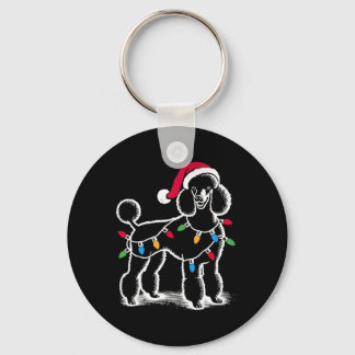 Standards Poodle Weihnachtsbeleuchtung Weihnachtsm Schlüsselanhänger