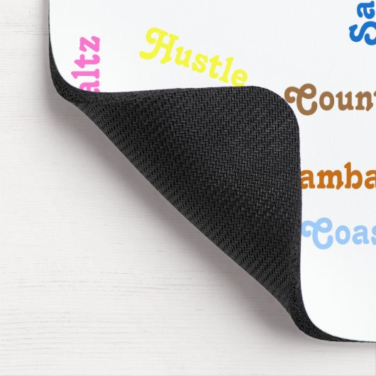 Standardtanz-Arten Mousepad (Ecke)