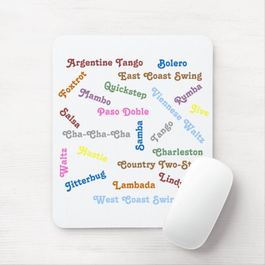 Standardtanz-Arten Mousepad (Mit Mouse)