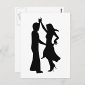 Standardtanzpaar Postkarte (Vorne/Hinten)