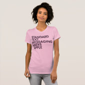 StandardVersenden von SMS-Nachrichten-Rate trifft T-Shirt (Vorne ganz)