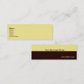 StandardVisitenkarte Mini Visitenkarte (Vorne/Hinten)