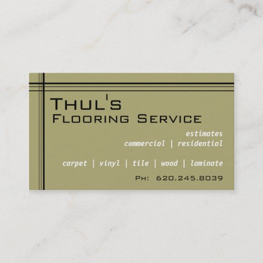 StandardVisitenkarte Visitenkarte (Vorderseite)