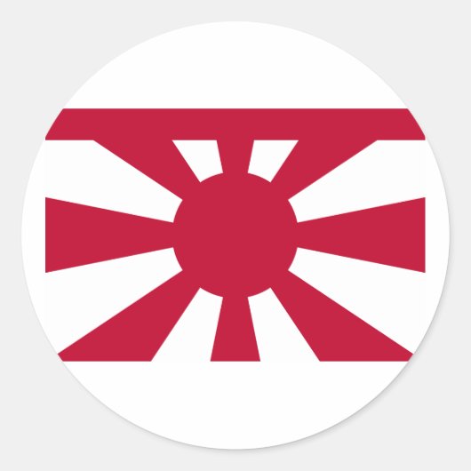 StandardvizeAdmirals-kaiserliche japanische Runder Aufkleber (Vorderseite)