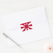 StandardvizeAdmirals-kaiserliche japanische Runder Aufkleber (Umschlag)