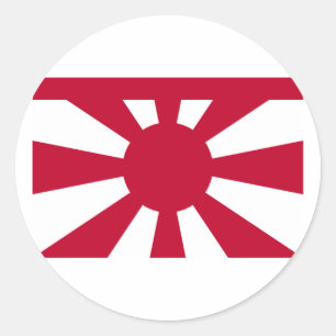 StandardvizeAdmirals-kaiserliche japanische Runder Aufkleber