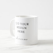 Standardvorlagenvorlage für Tasse Hochladen eines (Vorderseite Links)