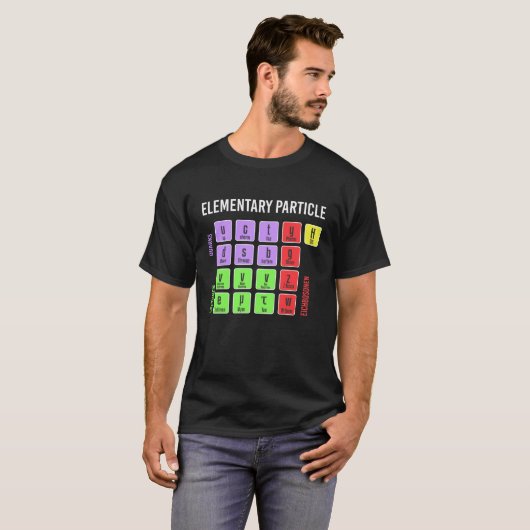 Standart Model of Elementarteilchen Physik T-Shirt (Vorne ganz)