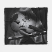 Standbild einer Geige Fleecedecke (Vorderseite (Horizontal))