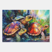 Standby mit drei wütenden Schildkröten Geschenkpapier Set (Vorderseite 3)