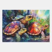 Standby mit drei wütenden Schildkröten Geschenkpapier Set (Vorderseite 2)
