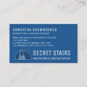 Stände mit moderner Minimalistischer Architektur Visitenkarte (Rückseite)