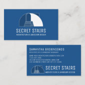 Stände mit moderner Minimalistischer Architektur Visitenkarte (Vorne/Hinten)