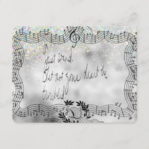 Ständer. Lass nicht, dass dein Herz eine unruhige  Begleitkarte